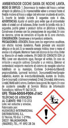 Ambientador coche Lanta 6ml dama de noche