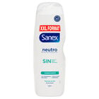 Gel de ducha Sanex neutro sin, hidratante, piel normal 850ml