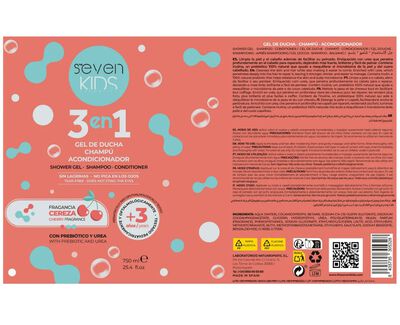 Gel champ&uacute; infantil acondicionador Seven Kids 750ml