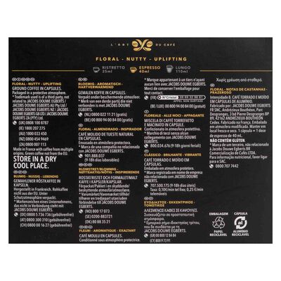 Caf&eacute; espresso sontuoso intensidad 8 L&acute;or 20 c&aacute;psulas