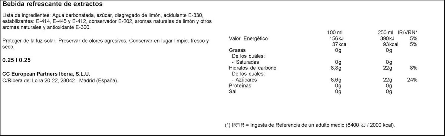 Tónica Royal Bliss lata 25cl limón