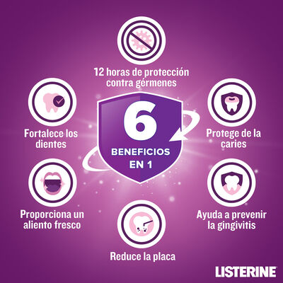 Enjuague bucal Listerine 500ml cuidado total menta