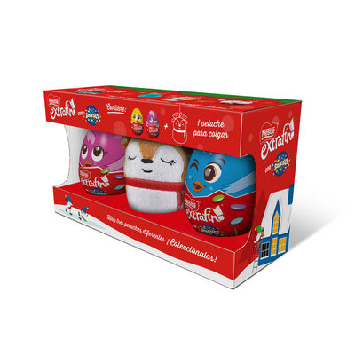 Huevo chocolate Nestle extrafino 2 unidades con smarties+peluche para colgar