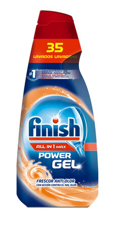 Detergente en gel para lavavajillas Finish 33 lavados brillo