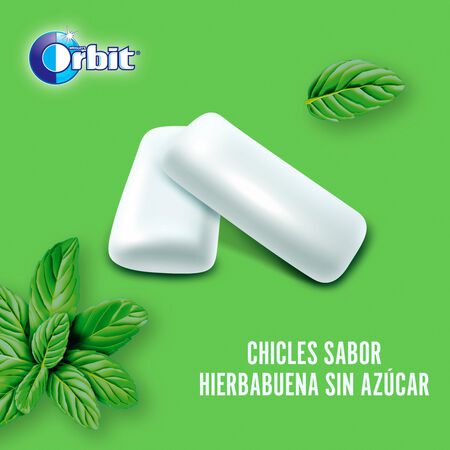 Chicles hierbabuena sin azúcar Orbit pack 4