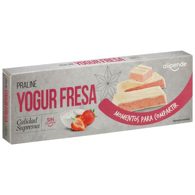 Pralin&eacute; de yogur y fresa Alipende 150g