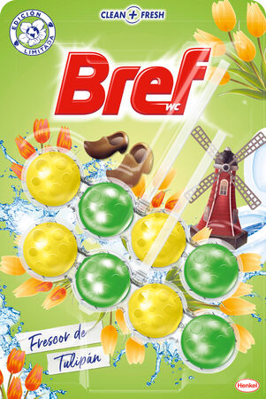 Limpiador Wc Colgador Bref 2U Frescor De Tulipan