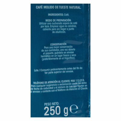 Caf&eacute; molido Alipende 250g tueste natural