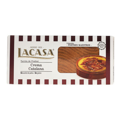 Turr&oacute;n Lacasa 225g  crema catalana calidad suprema