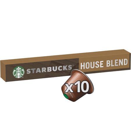 Café house blend lungo intensidad 8 Starbucks 10 cáps