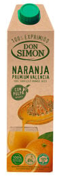 Zumo de naranja con pulpa DON SIMON, botella 1 litro