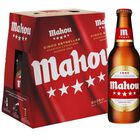 Cerveza rubia especial Mahou 5 Estrellas pack 6 botellas 25cl