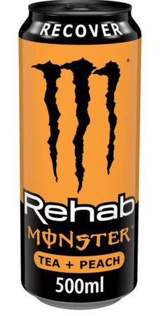 Bebida Energ&eacute;tica Monster Energy Rehab Peach 500ml Lata