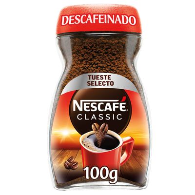 Caf&eacute; soluble descafeinado Nescaf&eacute; 100g