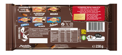 Turr&oacute;n de chocolate negro con almendras Suchard 230g