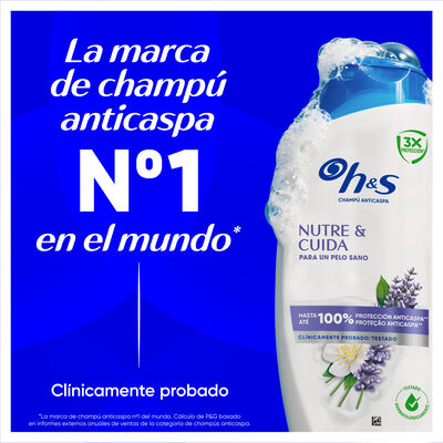 Champ&uacute; 2 en 1 nutre y cuida H&S 300 ml
