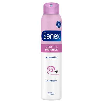 Desodorante spray Sanex Dermo Invisible Protección antitranspirante 24h 200ml