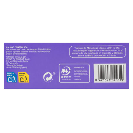 Protegeslip Bodyplus 30 uds plegable aloe