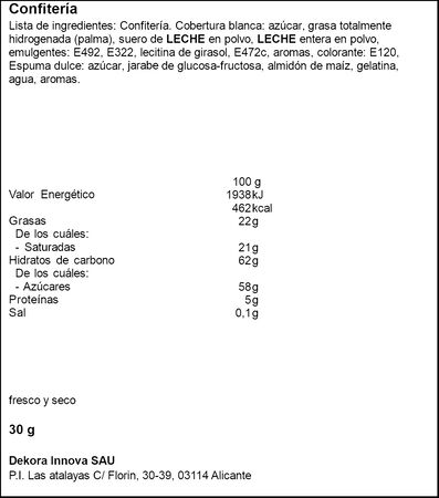 Piruleta coraz&oacute;n con decoraci&oacute;n sabor malvavisco y chocolate Dekora 30g