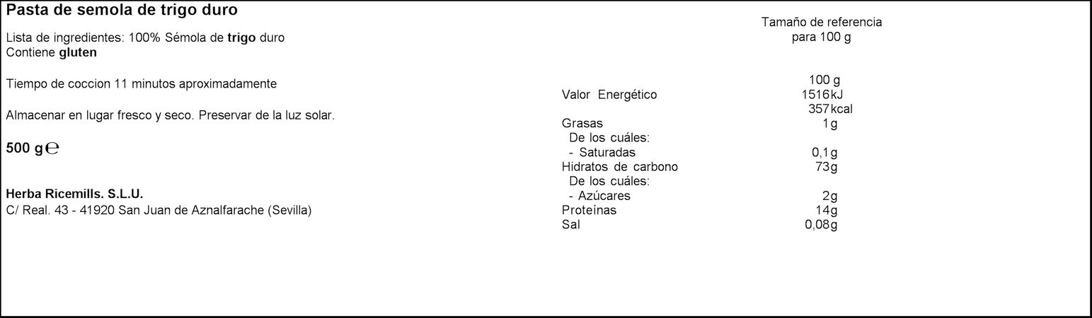 Macarrones Garofalo 500g penne ziti rigate