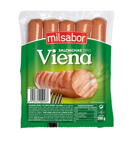 Salchicha viena Milsabor 200gr