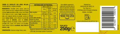 Turr&oacute;n de chocolate crujiente Alipende 250g
