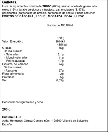 Galletas mini Campurrianas 260g
