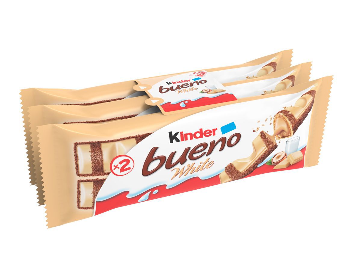 Chocolatina Kinder bueno pack-3 white