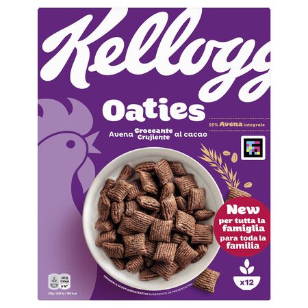 Cereales de avena con chocolate Oaties Kellogg´s 360g