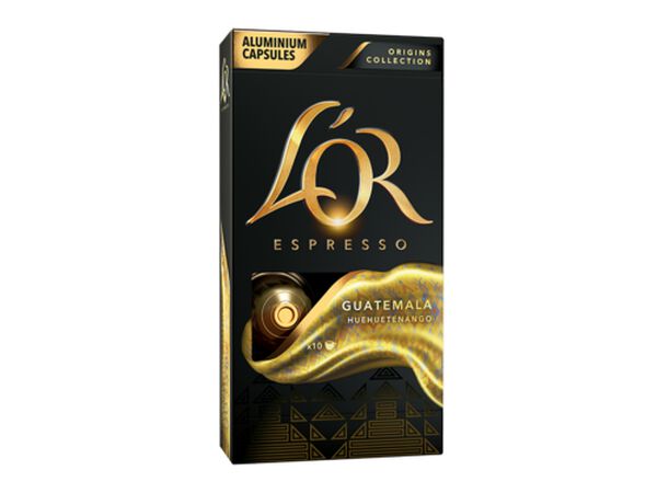 Café espresso origen guatemala L'Or 10 cápsulas
