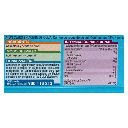 Atún bajo en sal Alipende pack 3 en aceite oliva