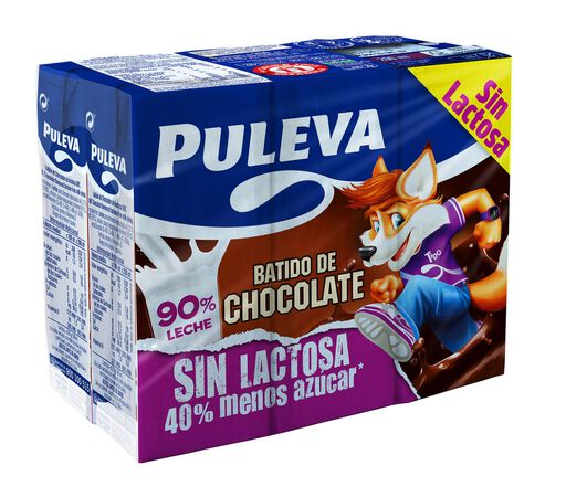 Batido sin lactosa Puleva 200ml pack 6 chocolate