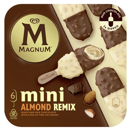 Helado Magnum mini almendra remix 6 uds