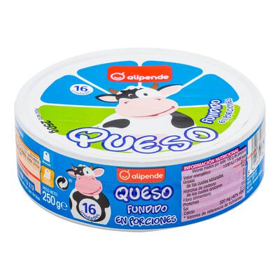 Queso fundido en porciones Alipende 16 uds
