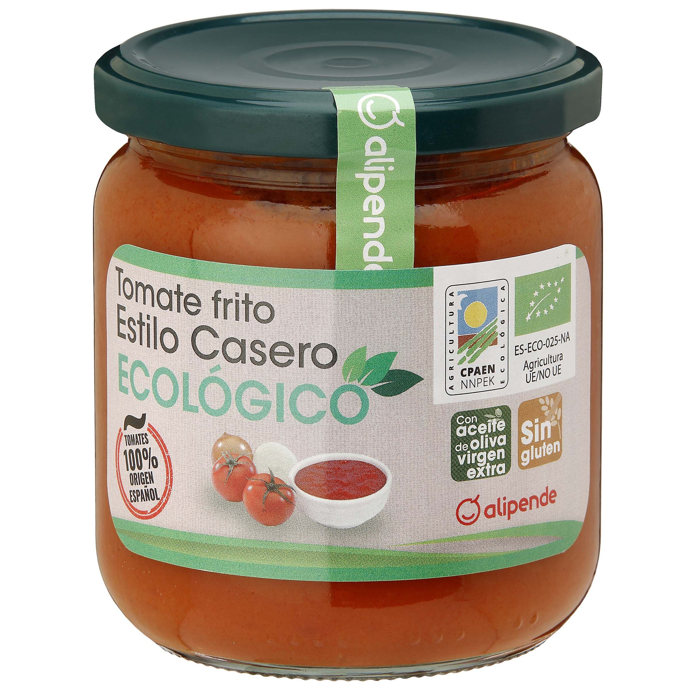 Tomate frito ecológico en aceite de oliva Alipende 350g