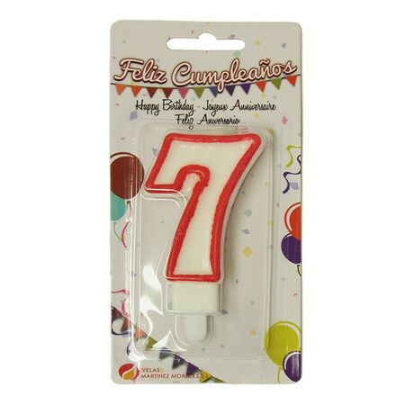 Vela cumpleaños Nº 7