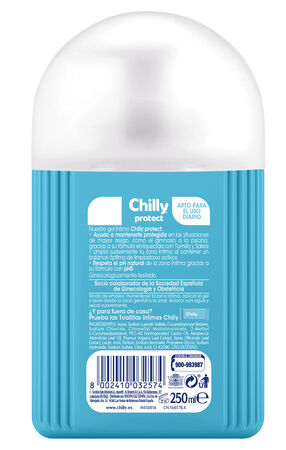 Jabon &iacute;ntimo Chilly 250ml protect f&oacute;rmula activa