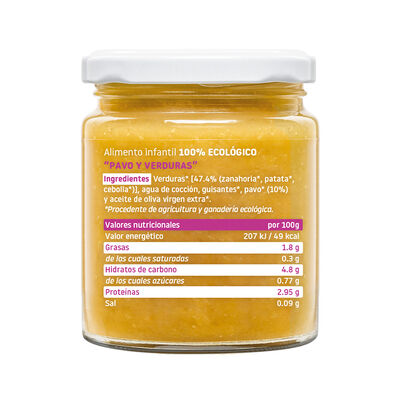 Tarro Smileat pavo con verduras 230g