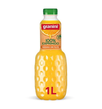 Zumo de naranja exprimido Granini 1l con pulpa