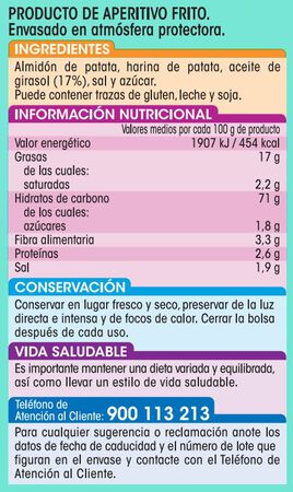 Snack de patata Alipende 125g