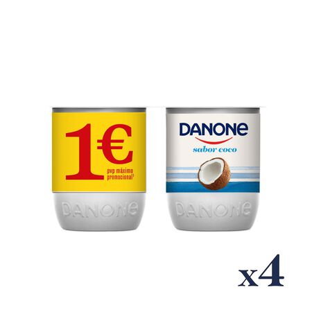 Yogur Danone pack 4 coco