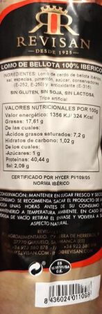 Lomo bellota 50% ibñerico medina al corte