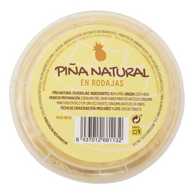 Pi&ntilde;a natural en rodajas Freshkia 475g