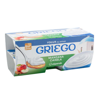 Yogur estilo griego Alipende pack 4 manzana y canela
