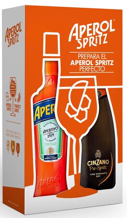 Estuche Aperol Spritz + Cinzano