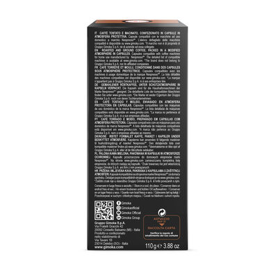 C&aacute;psulas de caf&eacute; classico intensidad 12 Gimoka 20 c&aacute;psulas
