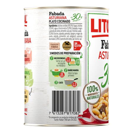 Fabada asturiana con 30% menos de sal Litoral 420g