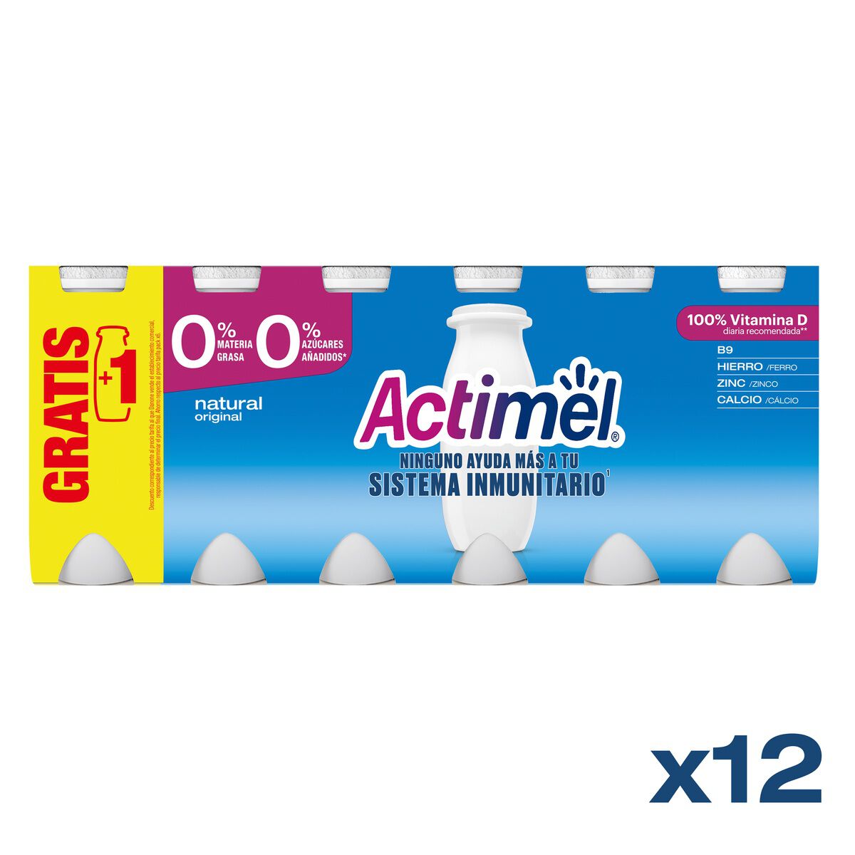 Actimel 0% MG pack 12 natural