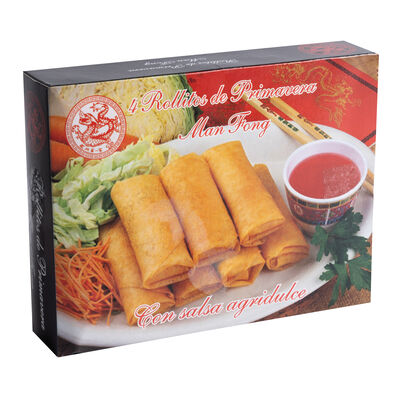 Rollitos de primavera Man Fong 4 uds con salsa