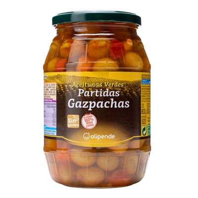 Aceitunas verdes gazpacha Alipende 500g